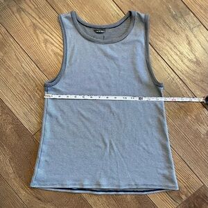 Oiselle Gray Navy Wazzie Wool Sleeveless Women's Tank